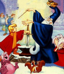 The famous shape-shifting wizard, Merlin - as seen in Disney’s Sword in the Stone.