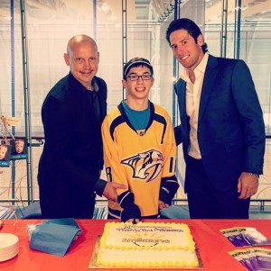 James Neal supporting Smilezone Foundation at the abilities center in Whitby, Ontario. [Source: James Neal's Official Instagram]