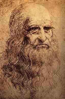 Self-Portrait (1512) by Leonardo da Vinci.